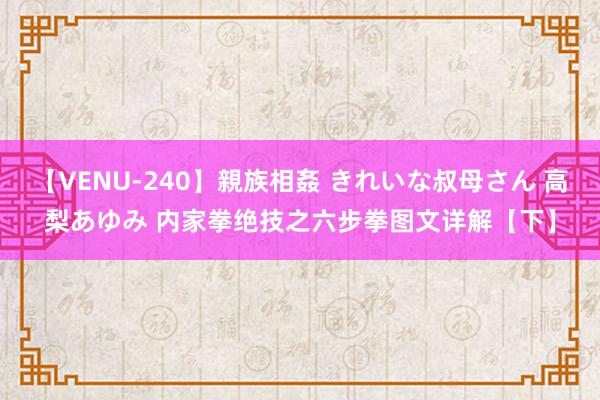 【VENU-240】親族相姦 きれいな叔母さん 高梨あゆみ 内家拳绝技之六步拳图文详解【下】